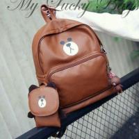 ราคา NEW กระเป๋าเป้ลายหมีบราวน์ (481266224)