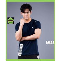 ราคา Miami bay เสื้อคอกลมชาย รุ่น Tape สีกรม (1522129626)