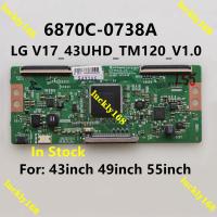 ราคา ใหม่ บอร์ดทีวี 6870C-0738A LG V17_43UHD_TM120_V1.0 TV TCON Board LG V17 43UHD สําหรับ 43 นิ้ว 49 นิ้ว 55 นิ้ว (22012362870)