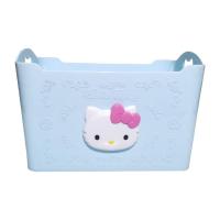 ราคา Box Basket Hello Kitty Sanrio ตะกร้าวางของเฮลโลคิตตี้สีฟ้า ลายการ์ตูนซานริโอ (6174584639)