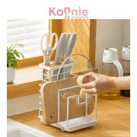 ราคา NaChuan Cutting Board Knife Holder #White ชั้นวางเขียงและเก็บมีด สีขาว. (40507717462)
