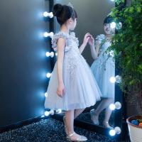 ราคา Gd30291 พร้อมส่งจากไทย ชุดเดรสออกงานเด็กสีเทาเงิน ชุดราตรีเด็กทรงสั้นทรงสวย ตกแต่งแขนน่ารัก (3909615802)