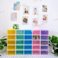 ราคา ❉✱▧กล่องรองเท้า กล่องเก็บของ เปิดฝาด้านหน้า มีให้เลือก 2 ขนาด ฝาหัวใจ❤️ฝาวงกลม⭕️ (4894983878)