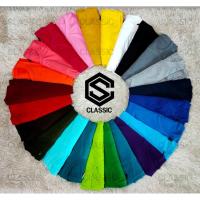 ราคา เสื้อยืดสีพื้น แขนสั้น คอกลมหลากสี ผ้าCotton 100% T-shirt By CS (5774552680)