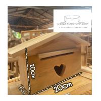 ราคา ตู้จดหมาย กล่องไปรษณีย์ไม้สัก เล็ก/ใหญ่ เมืองแพร่ (18889235410)