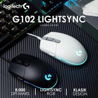 ราคา LOGITECH GAMING MOUSE G102 GEN2 LIGHTSYNC BLACK และ White (เมาส์เกมส์มีสาย) (25994610666)