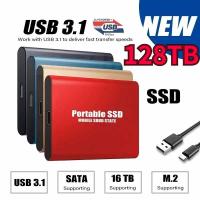 ราคา ฮาร์ดไดรฟ์ภายนอก SSD 2TB 4TB ฮาร์ดไดรฟ์ SSD แบบพกพา USB 3.1 16TB 30TB 128TB (27278396558)