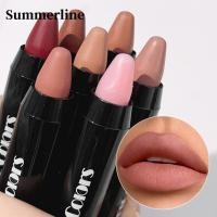 ราคา Lasting Outline Lips Shape Matte Crayon Lipstick - Waterproof Nude Brown Lip Liner Pencil - Nude Non-Stick Cup Lip Tint (27001545144)