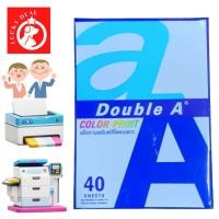ราคา [หนา 90 แกรม / เพื่องานพรินต์สี ] กระดาษถ่ายเอกสาร Double A Color Print ขนาด A4 40 แผ่น (19191030749)