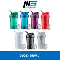 ราคา Blenderbottle Classic V2 20oz ขวดเครื่องปั่นโปรตีน BlenderBall ฐานกลม BPA ฟรี (19280156174)