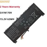 ราคา C41N1709 15.2V 4120MAh แบตเตอรี่แล็ปท็อป62Wh สำหรับ Asus ROG Strix SCAR Edition GL503VS Series คอมพิวเตอร์โน้ตบุ๊ค (24784518618)