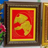 ราคา กรอบรูปมงคล ภาพทองนูน 3มิติ ร.9 (23065865948)