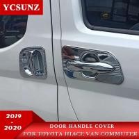ราคา Door Handle Cover For Toyota Hiace Van Commuter Quantum 2019 2020 Accessories Chrome Abs Parts For (57152399883)