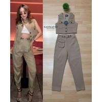 ราคา Set เสื้อแขนกุด + กางเกงขายาว งานป้าย S M L (3632618327)