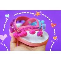 ราคา ช้างดาวเด็กยี่ห้อข้าวโพดรัดส้น รุ่นลูกกวาด รองเท้าชมพูพื้นขาว (3310125090)