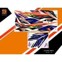 ราคา สติ๊กเกอร์ ฮอนด้า โซนิค แต่ง sonic 125 ปี 2013 รุ่น 1 สีส้ม (เคลือบเงาแท้) (1906690150)