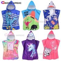 ราคา เด็กคลุมด้วยผ้าผ้าขนหนูอาบน้ําชายหาด เด็กผู้ชาย & สาวการ์ตูนไดโนเสาร์ฉลามยูนิคอร์นคอสเพลย์เครื่องแต่งกายว่ายน้ําเสื้อคลุมอบอุ่นกับถุงเก็บ (27034615318)