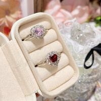 ราคา ชุดจี้แหวนและต่างหูสไตล์ใหม่ดีไซน์หัวใจทับทิม (25397699066)