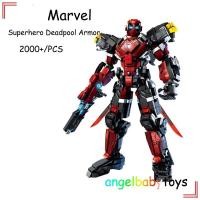 ราคา Marvel Series Superhero Deadpool Armor (2000 + /PCS) ใช้งานร่วมกับ Lego Building Blocks ประกอบของเล (28312369680)