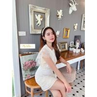 ราคา ผีเสื้อมุขซับนู้ด เดรสสีนู้ด (15366641742)