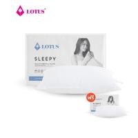 ราคา [แพ็คคู่] LOTUS หมอนหนุนเพื่อสุขภาพ รุ่น Sleepy ป้องกันไรฝุ่น ใยสังเคราะห์ (28427900735)