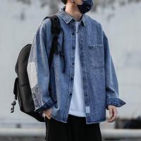 ราคา การออกแบบแพทช์รู้สึก2025แจ็คเก็ตยีนส์ผู้ชายแบรนด์เสื้อแจ็คเก็ตปกสไตล์ฮ่องกงหลวม (58103106227)