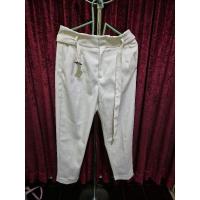 ราคา OFF WHITE BELTED PANTS NEEDLE THREAD กางเกงขายาวผู้หญิงสีขาว BONE (28113985935)