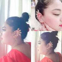 ราคา TH เพชรจัดเต็ม earcuff ต่างหูแบบเกาะ /หนีบ บริเวณใบหู ต่างหูแฟชั่น ต่างหูเกาหลี ต่างหูเกี่ยวหู สไตล์เกาหลีชิ้นละ (12932927779)