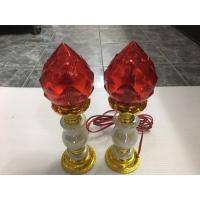ราคา เชิงเทียนไฟฟ้า ดอกบัวแก้ว ขามุก โคมสีแดง - จำหน่ายเป็นคู่ (5245454182)