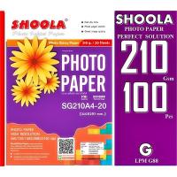 ราคา SHOOLA กระดาษโฟโต้ หนา 210 แกรม แบบมันวาว พิมพ์ 1 หน้า กันน้ำ 4800DPI SHOOLA 180g Glossy Inkjet Photo Paper 100ผ A4 (16357269296)