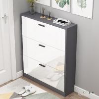 ราคา การถ่ายโอนข้อมูล ห้องโถง ตู้ตู้รองเท้าครัวเรือนขนาดใหญ่-ความจุสีเทาประหยัดมัลติฟังก์ชั่17เซนติเมตรที่ทันสมัยที่เรียบง่ายชั้นวางรองเท้า ย6ก4 (27443677996)