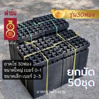 ราคา แผงไข่พลาสติก ถาดไข่30ฟอง เบอร์0-1 เบอร์2-3 ของใหม่ ยกลัง!! [แพค50] (25325031042)