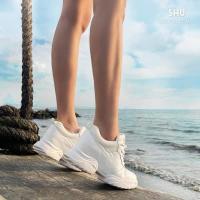 ราคา SHU Fasion comfy sneakers No.21 รองเท้าผ้าใบเสริมส้น สีขาว (10215770567)