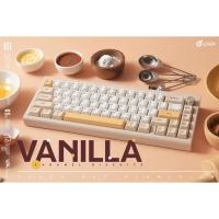 ราคา LOGA YAKSA 65AL : Vanilla caramel biscuit wireless mechanical keyboard (19795572454)
