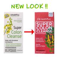 ราคา ((แพคเกจใหม่)) Health Plus, Super Colon Cleanse, 530 mg, 60 Capsules อาหารเสริมช่วยล้างลำไส้ (4767727964)