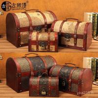 ราคา กระเป๋าเดินทางด้อยกล่องตกแต่งอุปกรณ์ประกอบฉากโบราณสมัยเก่ากล่องไม้ป้องกันฝุ่นกล่องเก็บหน้าต่างปกยิงสามไม้ ได้รับ (44652010276)