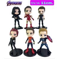 ราคา โมเดลฟิกเกอร์ Hero Avengers ฮีโร่ อเวนเจอร์ส เซ็ท6ตัว ขนาด11cm. (20267836517)