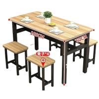 ราคา ร้านก๋วยเตี๋ยว โต๊ะร้านอาหาร ร้านขนม ร้านอาหารเช้า โต๊ะสี่เหลี่ยมเชิงพาณิชย์ เก้าอี้โต๊ะอาหาร ชุดสี่คน ร้านอาหารฟาสต์ฟู้ด 75PT (56052444647)