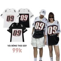 ราคา เสื้อยืดผู้ชายและผู้หญิงผ้าฝ้าย 100% Tym Collar OverSize รูปแบบหลวม - Karants แบรนด์ท้องถิ่นเสื้อยืดกีฬาบาสเกตบอล AT003 (48801390910)