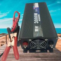 ราคา [โค้ดSPSO369 ลด15%]INVERTER 3000 Watt Pure Sine Wave DC 24V to AC 220V Car power (3676358419)