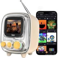 ราคา Divoom Tiivoo-2 Pixel Art Mini TV ลําโพงบลูทูธย้อนยุค, นาฬิกาปลุกอัจฉริยะพร้อม Dynamic Dial, เครื่องเสียงรบกวนสีขาว, ห้องนอน, โต๊ะข้างเตียง, ห้องครัว, ห้องนั่งเล่น, สีเบจ QTTH (42506727882)