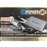 ราคา พาวเวอร์ แอมป์ รถยนต์ เครื่องเสียงติดรถยนต์ เครื่องขยายเสียงในรถยนต์ POWERVOX PV-500/4 Power Output 4800W Watts 4 CH (6740693091)
