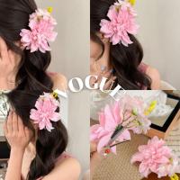 ราคา Vogueพร้อมส่งกิ๊บติดผมดอกไม้สีชมพูสาวหวานนางฟ้า ด้วยก๊บติดผมสําหรับผมฤดูใบไม้ผลิต (VO-16) (26480349417)