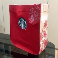 ราคา กระเป๋าผ้า Starbucks Christmas 2017 สีแดง!! (1466579708)