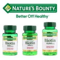 ราคา Nature's Bounty, Biotin, 1,000 mcg, 5,000 mcg, 10,000 mcg มีให้เลือก 3 ขนาด (2048129466)