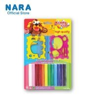 ราคา NARA Modelling Clay ดินน้ำมันไร้สารพิษ 12 สี ขนาดรวม 200 กรัม + แม่พิมพ์ *เลือกแม่พิมพ์* (20824974068)