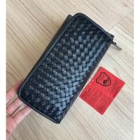 ราคา กระเป๋าสตางค์หนังแท้สานจากญี่ปุ่น มือสอง สภาพสวย ไม่มีตำหนิ สวย⭐️✨ (25345443477)