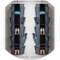 ราคา พื้นที่จัดเก็บ ถุง360องศาผ้าถุงเก็บแขวนแขวนกระเป๋าถุงเก็บการจัดเก็บตู้เสื้อผ้าแขวนกระเป๋ารองเท้าหมุน EBXH (54951914110)