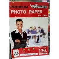 ราคา Advanced Glossy Photo Paper 120 แกรม แบบมัน จำนวน 100 แผ่น ขนาด A3 สำหรับเครื่องพิมพ์อิงค์เจ็ทไ (19562556014)