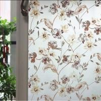 ราคา สติกเกอร์ติดกระจกลายดอกไม้สีน้ำตาลขนาด 90*100 (6655915180)